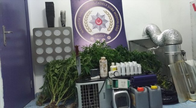 Muğla&#039;da villaya uyuşturucu operasyonu