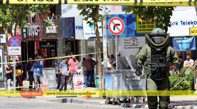 Manisa'da "şüpheli şişe" incelemesi