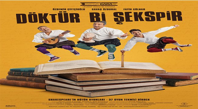 Döktür Bi Şekspir oyunu tiyatro Ak'la Kara'da prömiyer yaptı