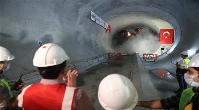 İmamoğlu, yerin 42 metre altında konuştu