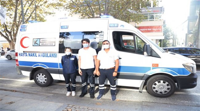 Kadıköy’de ambulanstan koronavirüs’e farkındalık anonsları yapıldı