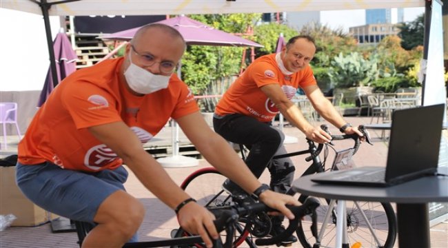 Pedallar, 'Korona Kahramanlarına Vefa Fonu’na destek olmak için çevrildi