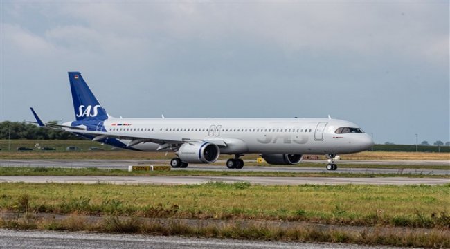 SAS, sürdürülebilir jet yakıtı kullanan ilk A321LR'sini teslim aldı