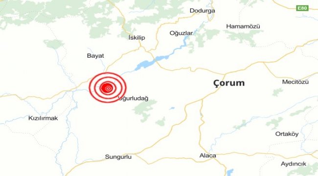 Çorum'da deprem
