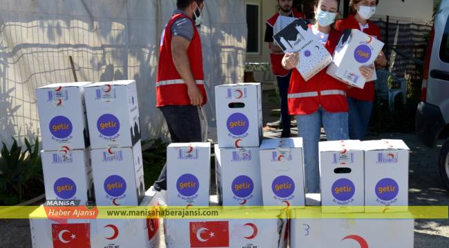 Türk Kızılay Yunusemre Şubesi’nden 180 aileye yardım