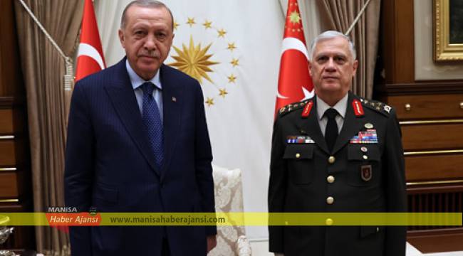 Cumhurbaşkanı Erdoğan Manisalı komutanı kabul etti