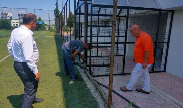 Manisa 8 Eylül Stadı’nın (Arka Sahanın) bakımı başladı