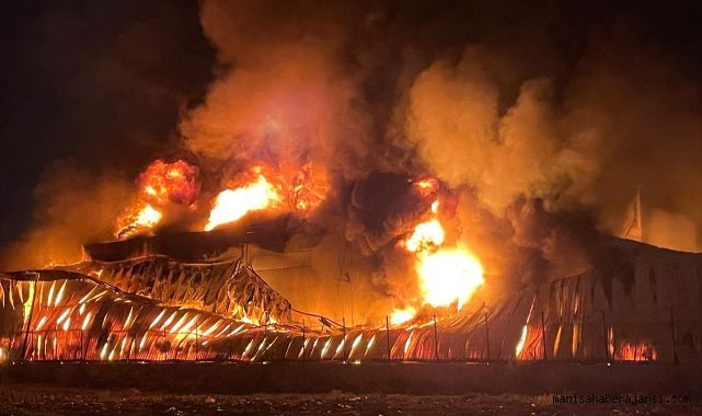 Manisa Sanayisinde korkutan yangın