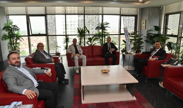 Başkan Ferdi Zeyrek, Başkan Balaban ve Ekibini Ağırladı