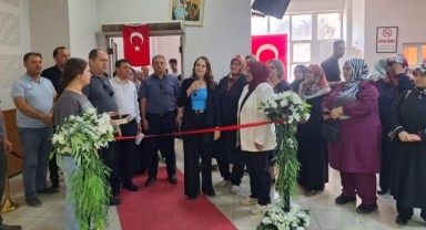 MÜTEVELLİ’DE EL SANATLARI VE GİYİM KURSU SERGİSİ AÇILDI