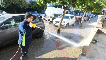 Efes Selçuk sokaklarında temizlik harekâtı