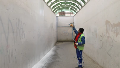 Turgutlu’da Kapsamlı Temizlik: Alt Geçitler ve Geçiş Noktalarına Kireçleme