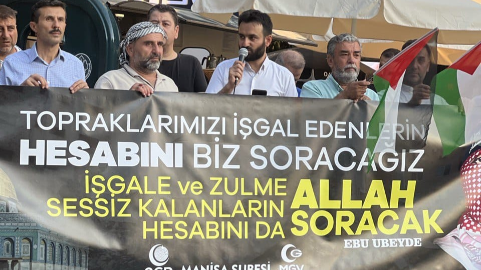 Manisa&#039;da Filistin İçin Meydanda Haykırdılar: “Bu Sessizlik İhanettir!”