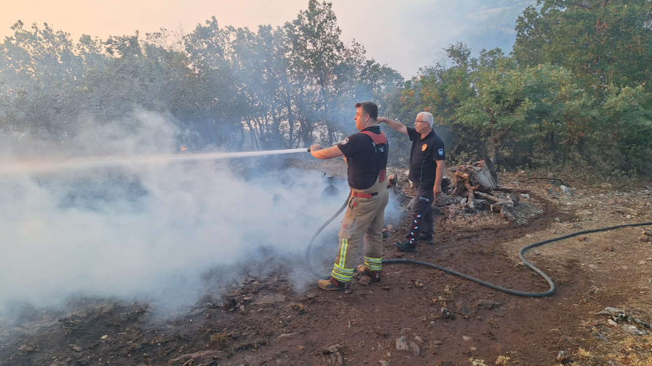 Akhisar’daki Yangına Büyükşehir Müdahalesi: Evleri ve Hayvanları Alevlerden Kurtardılar