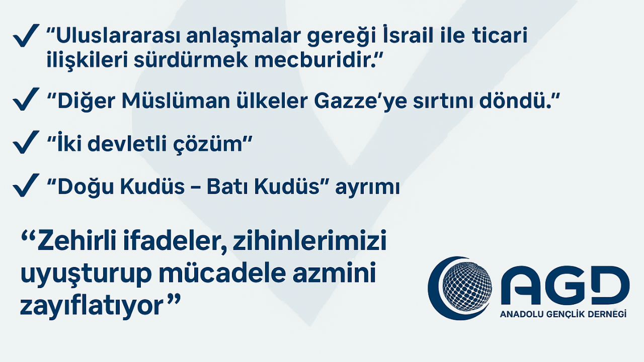 AGD&#039;den Uyarı: Filistin Davasında Zehirli İfade Tuzaklarına Dikkat