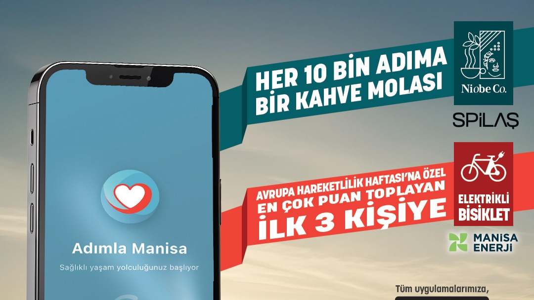 Manisa Büyükşehir’den sağlıklı yaşam için “Adımla Manisa” uygulaması