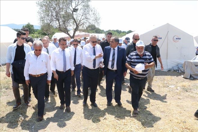 Başkan Ergün Afetzedelerin Yanında