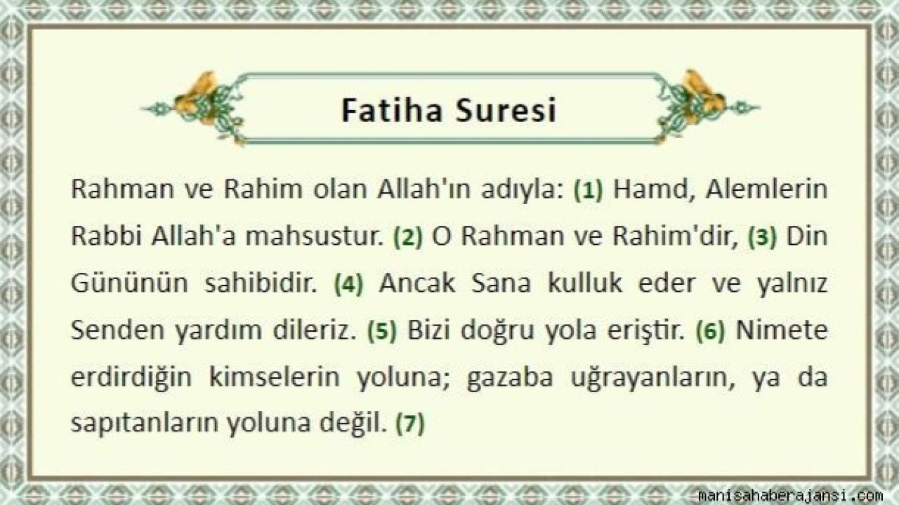 Fatiha Suresi’nin Derin Anlamı: Ruhsal Huzur, Tefsiri ve Hayata Katkısı