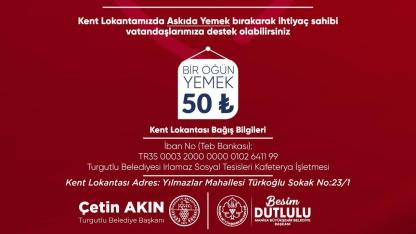 Turgutlu Belediyesi’nden “Askıda Yemek” ile Dayanışma Hamlesi