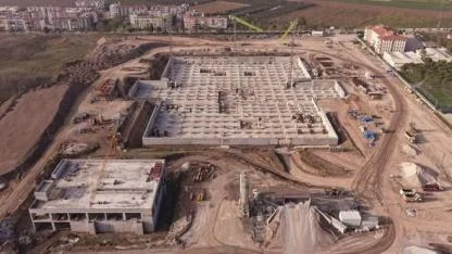 Kaymakam Mustafa Can, Yeni Akhisar Devlet Hastanesi İnşaatını İnceledi