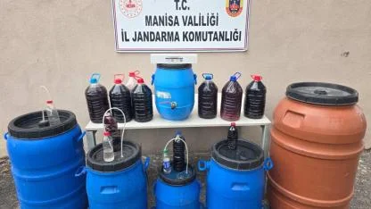 Akhisar’da kaçak içki operasyonu: 430 litre şarap ele geçirildi