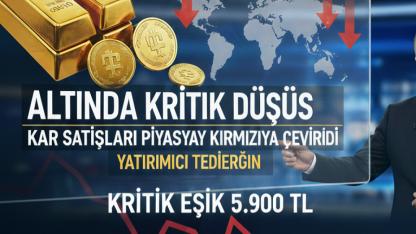 Altın Fiyatlarında Beklenmedik Geri Çekilme: Gram 5.900 TL Altında