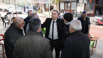 Başkan Hakan Şimşek’ten çarşı esnafına ziyaret