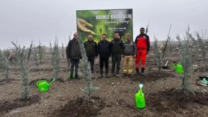 Baybatur’dan orman yangını sonrası 1000 fidan
