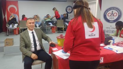 Cemil Akyüz Ortaokulu’ndan anlamlı kampanya: 67 ünite kan bağışı