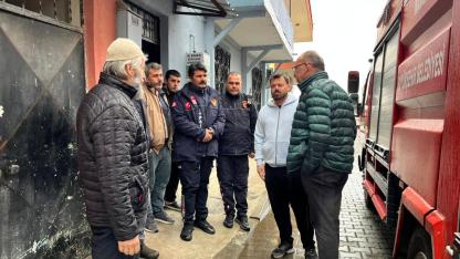 Başkan Çetin Akın sağanak yağış sonrası sahada