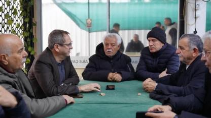 Başkan Ergin Sahada Küçükköy ve Sarımsaklı’da Halkla Buluştu