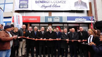 Demirci’de Kent Lokantası, Halk Mandıra ve Halk Ekmek Açıldı