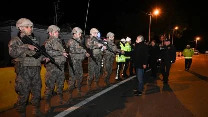 Emniyet Müdürü Aktaş Yeni Yılda Personelini Yalnız Bırakmadı