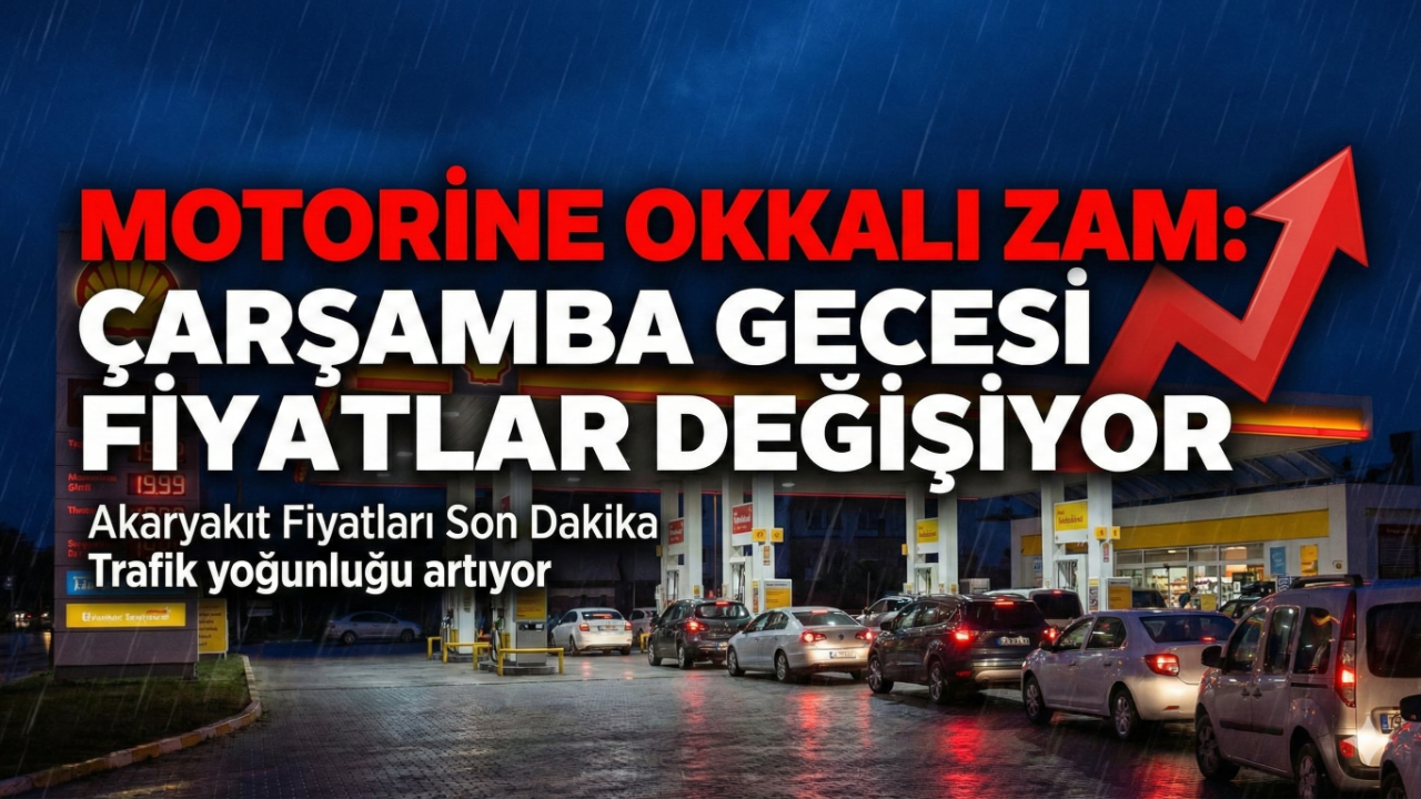 Motorine Okkalı Zam: Çarşamba Gecesi Fiyatlar Değişiyor