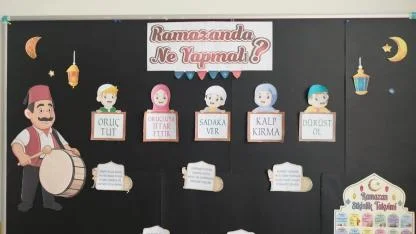 Akpınar’da Nostaljik Dokunuş: Okul Koridorları Ramazan Sokağı Oldu