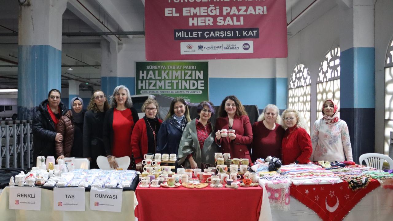 Yunusemre’de 14 Şubat temalı kadın emeği pazarı
