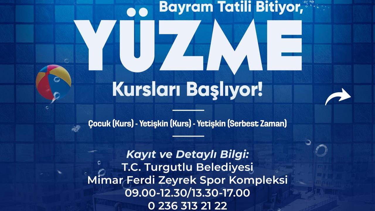 Turgutlu’da Yüzme Kursu İçin Geri Sayım: Kayıtlar Başladı