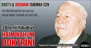 Erbakan Her Türk Evladının Bilmesi Gereken 3 Önemli Yahudi ve Haim Nahum Doktrini